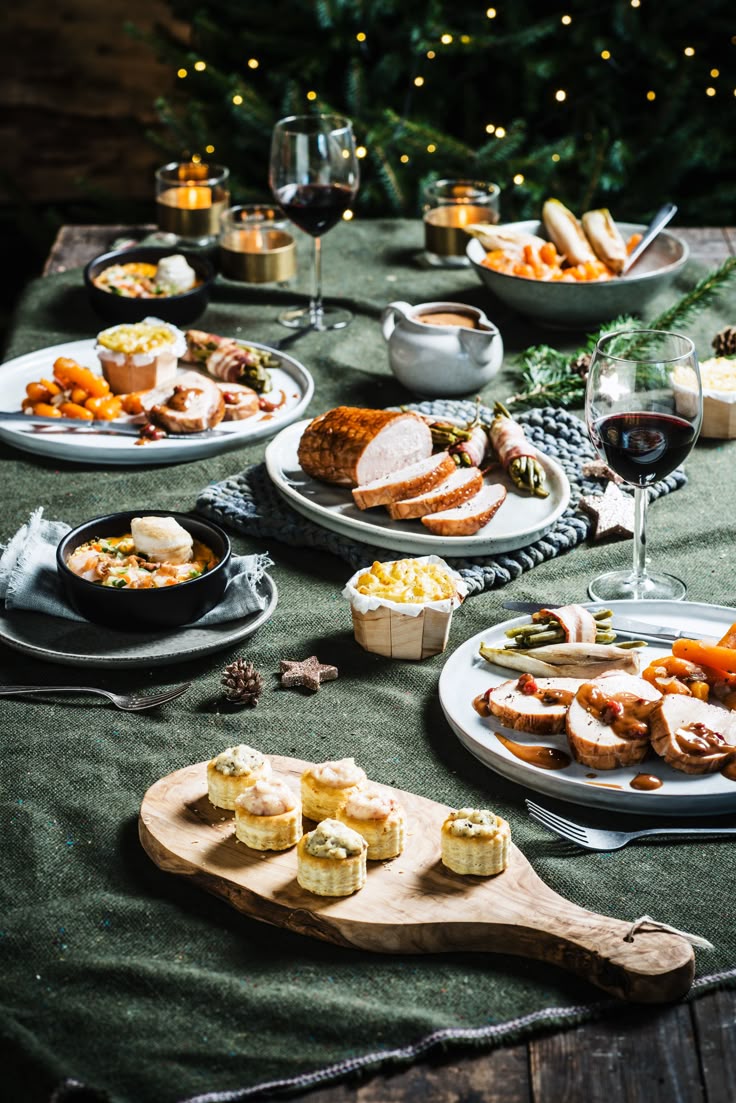 Holiday dinner spread for corporate events at Avondale Foodworks