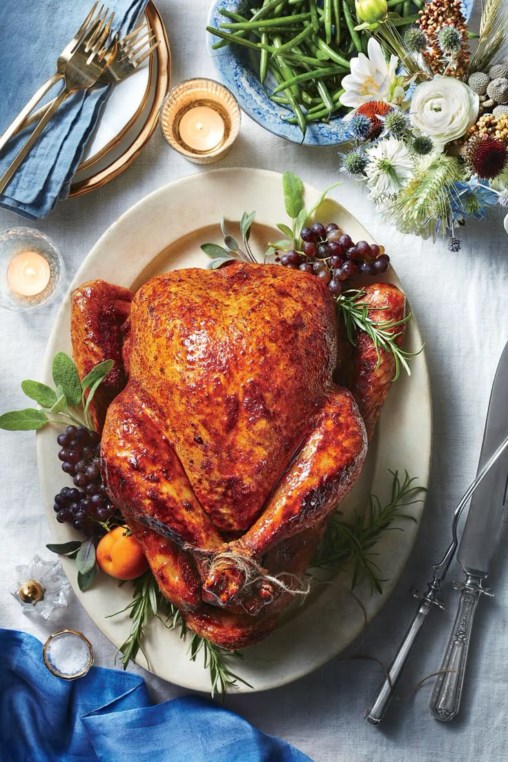 Traditional oven-roasted turkey for corporate holiday catering